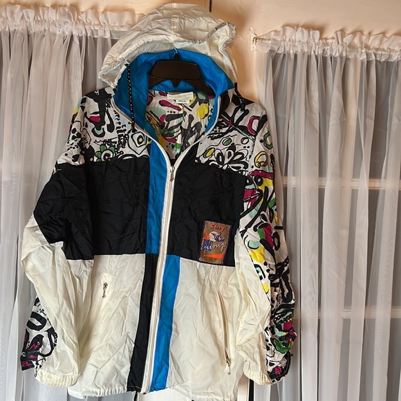 AVVENTURA BY SORRY The Big Jump Hooded Windbreaker Jacket Men’s Small Made Italy - Picture 6 of 11